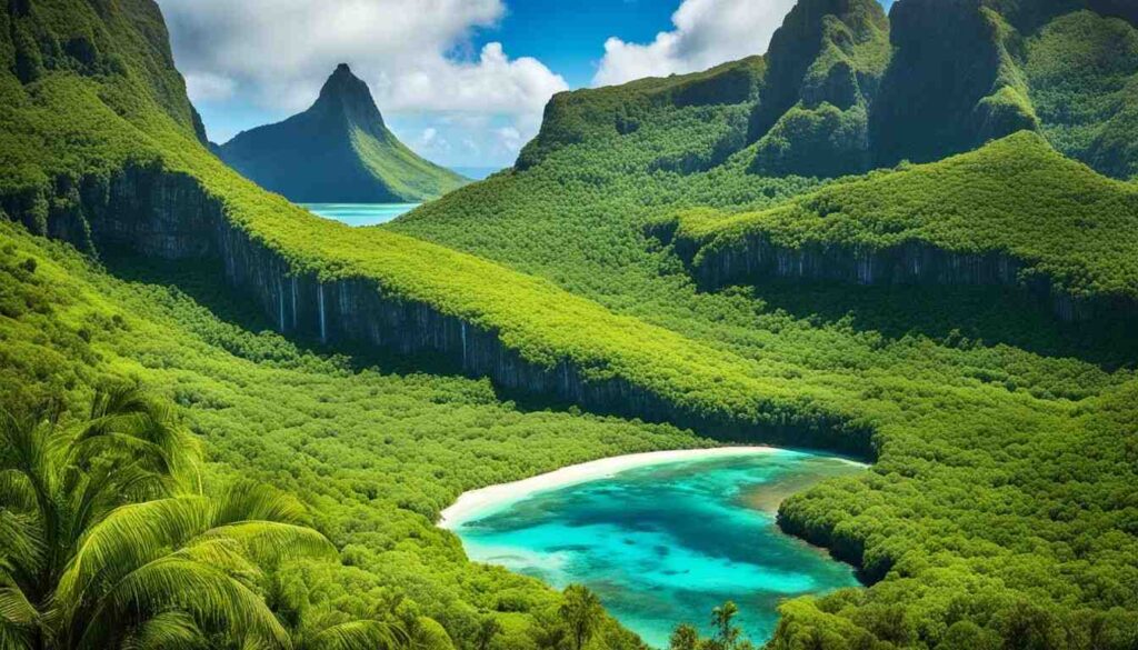 Mauritius Underwater Waterfall