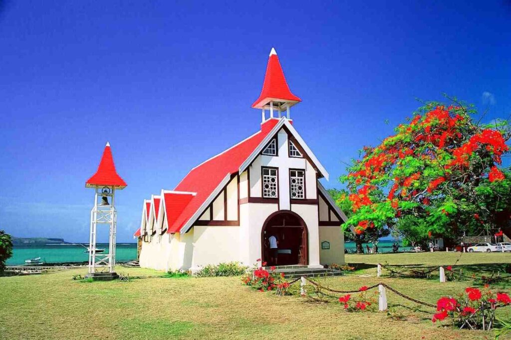 red roof church malheureux mauritius