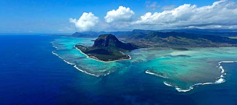 Undersea Waterfall in Mauritius